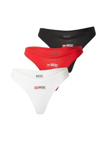 DIESEL Tanga roșu / negru alb