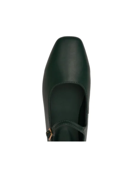 Balerini Paez din microfibră verde