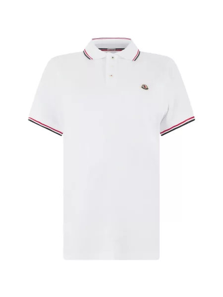 Koszulka polo Moncler biała