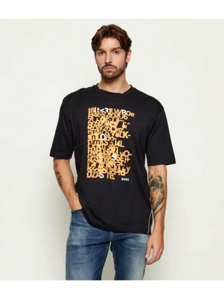 BOSS GREEN Tricou Tee 5 negru