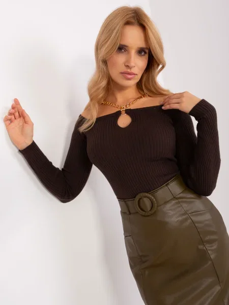 Pulover Fashionhunters maro