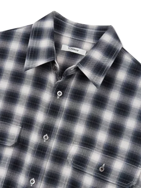 Kostkovaná košile Tomboy černá
