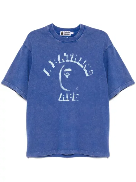 Tricou A Bathing Ape® cu imagine albastru