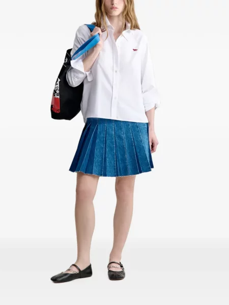 Cămașă Maison Kitsune cu autograf alb