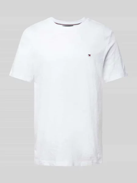 T-shirt z wyhaftowanym logo Tommy Hilfiger biała