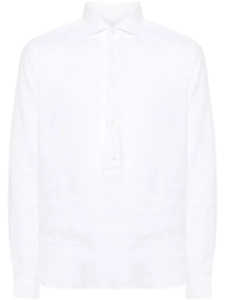 Lněná košile D4.0 bílá