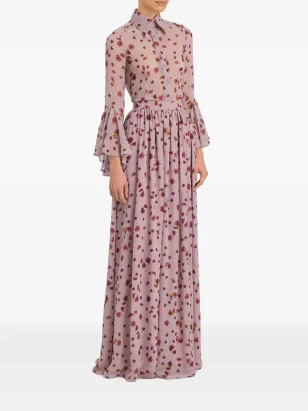 Bluză Markarian cu model floral cu imagine roz