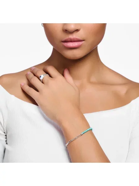 Zawieszka Thomas Sabo z koralikami szara