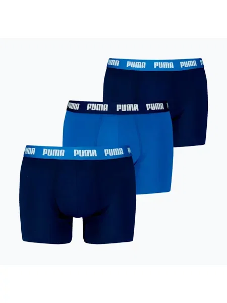 Мъжки боксерки PUMA Everyday 3 чифта blue combo синьо