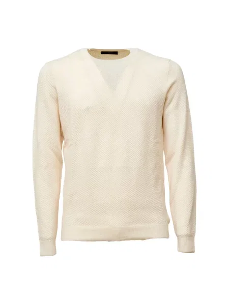 Dzianinowy sweter Zanone biały