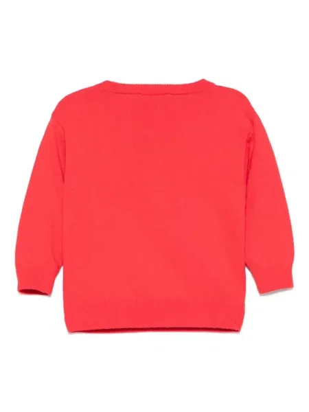 Sweter dziecięcy Moschino czerwony