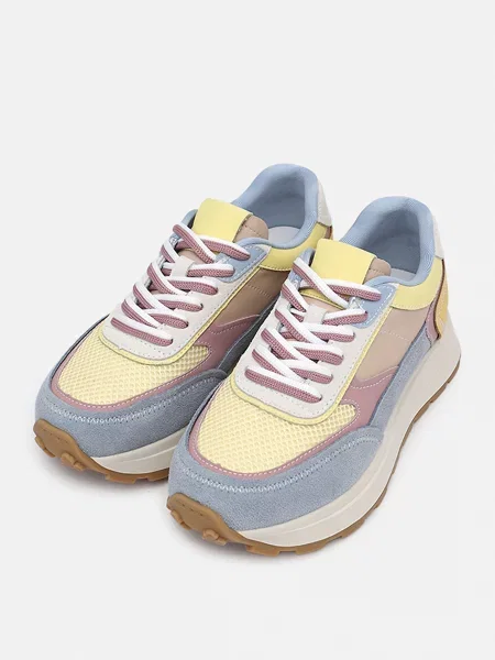 Кросівки повсякденні YUKI шкіра/текстиль блакитний