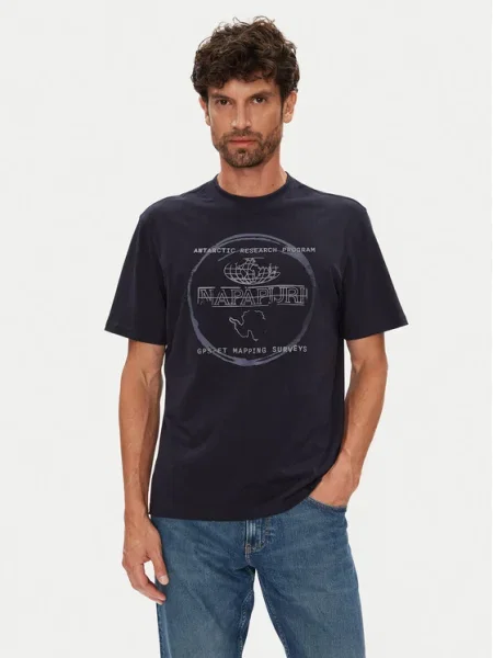 Napapijri Tricou S-Bald Bleumarin gri