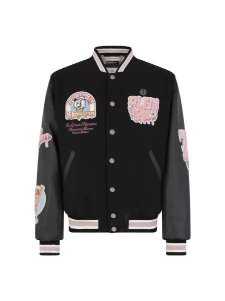 Kurtka skórzana Philipp Plein czarna