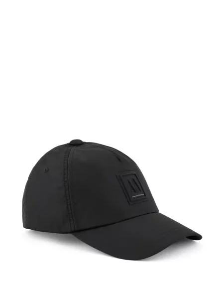 Șapcă Armani Exchange cu autograf negru