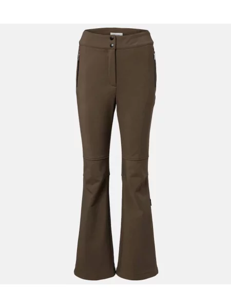 Jeździć na nartach spodnie dresowe Yves Salomon dzwony zielone