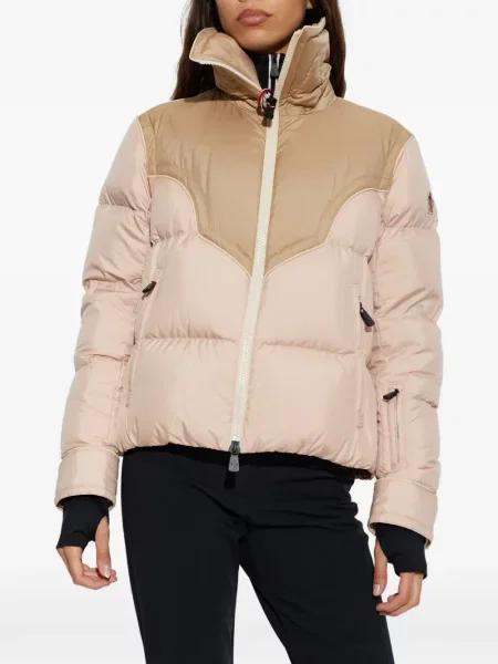 Matlasat geacă cu puf Moncler Grenoble roz