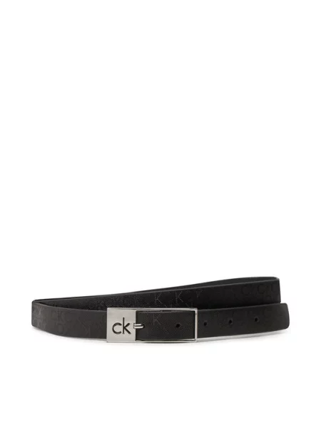 Calvin Klein Moteriškas Ck Cut Square Buckle juoda