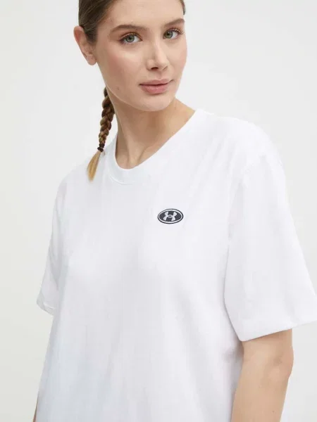 Tréninkové tričko Under Armour bílá