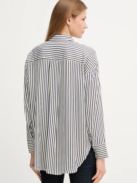 Košile Tommy Hilfiger tmavomodrá relaxed s klasickým límcem