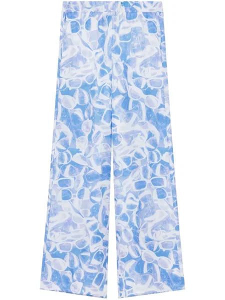 Pantaloni Stella Mccartney cu imagine albastru