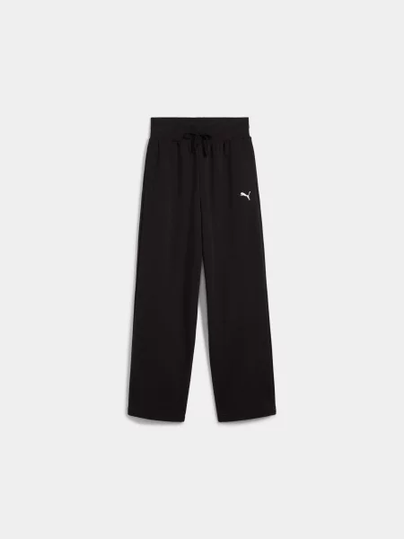 Дитячі Спортивні штани PUMA Wardrobe Ess Wide Sweatpants комбінований верх чорний