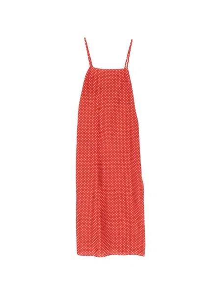 Rochie midi Matteau cu buline roșu