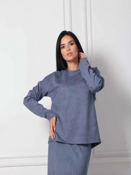 Замшева Блуза RiMari джинс