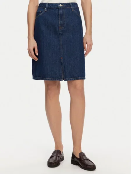 Tommy Hilfiger Jeans suknja tamnoplava
