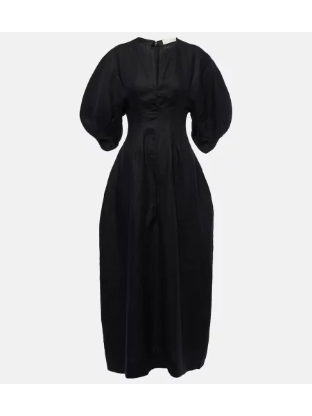 Rochie maxi Faithfull de in de costum negru