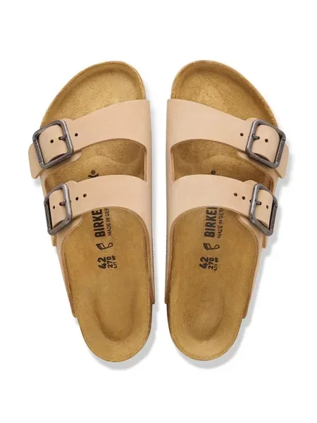 Birkenstock шльопанці нубукові Arizona Wire Buckle