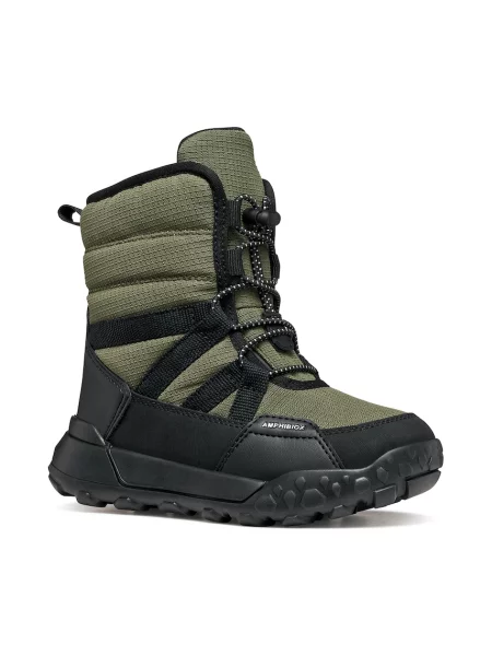 Geox cizme de zăpadă pentru copii TREKKYUP verde