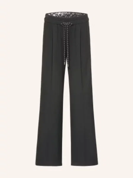 Marc Cain Marlene Kalhoty Wedi S Galonovými Pruhy black new černé