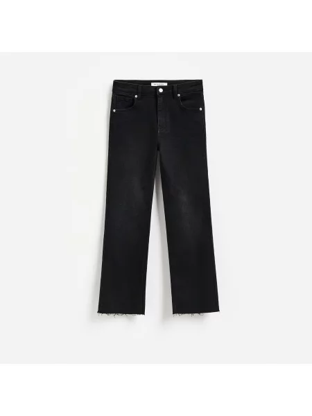 Reserved Cropped flare farmer fekete