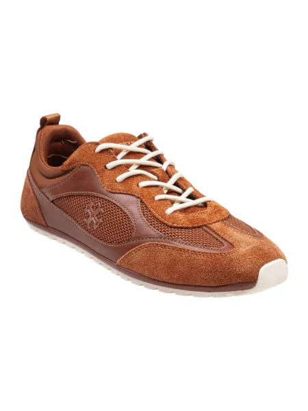 Sneakersy Tory Burch zamszowe brązowe