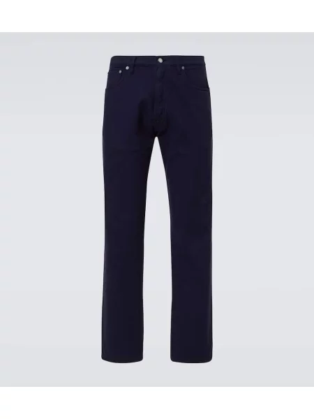 Ravne kavbojke Prada modra