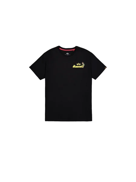 ALPHA INDUSTRIES Tricou Pearl Harbor galben / portocaliu / roșu intens negru