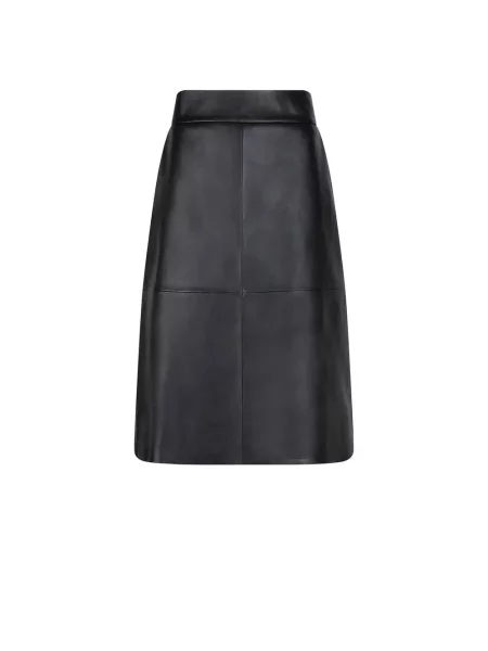 Midi spódnica skórzana Dante 6 czarna