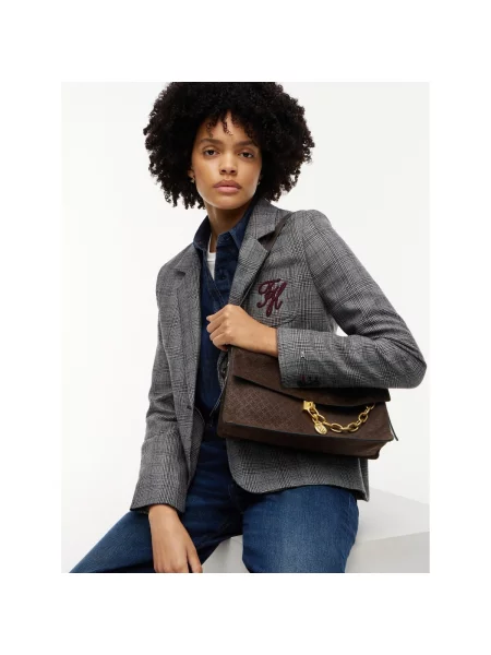 TOMMY HILFIGER Kabelka na rameno hnedá