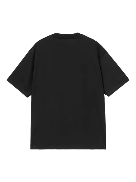 Тениска Carhartt Wip със сърца черно