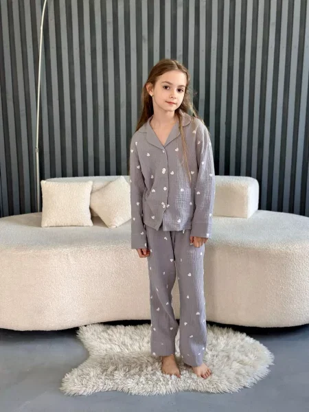 Детская пижама Cosy серая