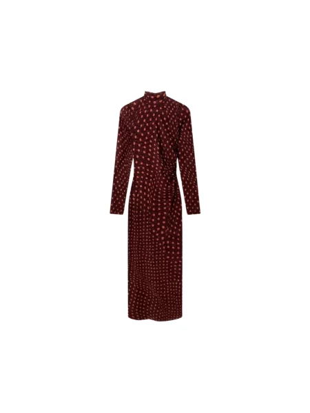 Sukienka maxi Stella Mccartney z siateczką czerwona