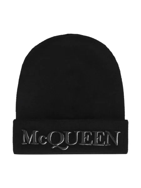Czapka Alexander Mcqueen z logo czarna