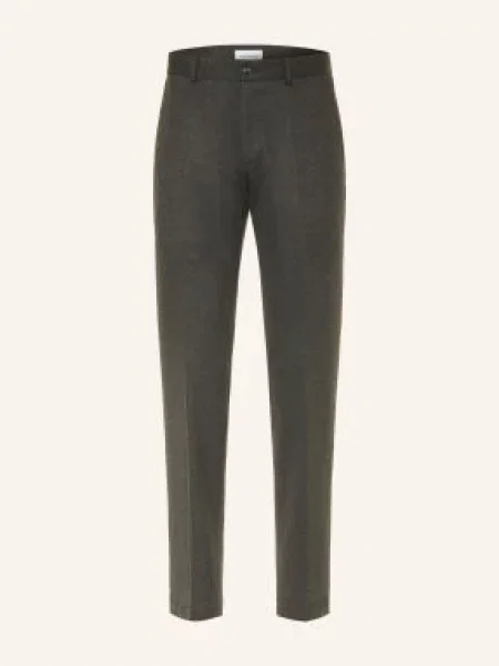 Roy Robson Oblekové Kalhoty Střih Extra Slim Fit dark green zelené