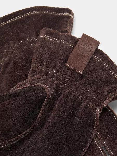 Кожаные перчатки Timberland коричневые