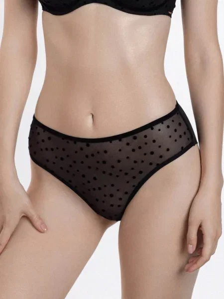 Трусики бразилиана чорні