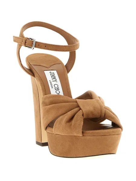 Sandale Jimmy Choo din piele de căprioară maro
