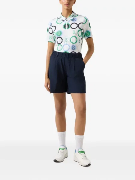 Tricou polo Bogner cu imagine alb