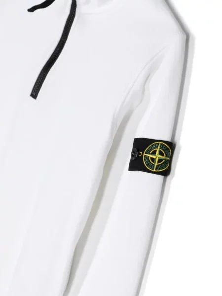 Bluza rozpinana dziecięca Stone Island biała