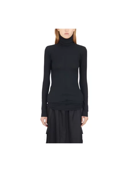 Sweter z golfem Andrea Ya'aqov z modalu do golfa czarny